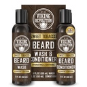 Viking Revolutie Baard Wash en Baard Conditioner voor mannen met Argan Oil en Jojoba Oil - Baard Softener en Versterker Baard Care Baard Shampoo en Conditioner met Baardolie (5oz, Sweet Tobacco)