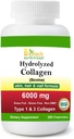 Gehydrolyseerd Collageen Runder Type 1 & 3 6000 mg Serving 250 Tablets Grass Fed Glutenvrij Non-GMO