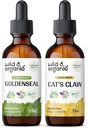 Wild & Organic Goldenseal Tinctuur 2 fl oz & Cats Claw Tinctuur 4 fl oz