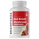 Hersen Forza Organic Red Reishi Mushroom Capsules, Adaptogene Mushroom Powered Immune Support, Hart- en Cardiovasculaire Gezondheid, Algemene Wellness en Vitaliteit, Non-GMO, Vegan, Biologische, 90 Capsules