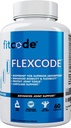 fitcode Flexcode Ultra Premium Joint Support, Glucosamine, Kurkuma, MSM, Chondroitin, Hyaluronzuur, Glutenvrij, voor mannen en vrouwen (30 porties)