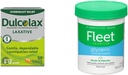 Dulcolax Overnight Relief Laxative for Gentle Constipatie Relief, Bisacodyl 5 mg Tablets, 50 Count & Fleet Laxative Glycerine Suggesties voor volwassenen Constipatie, Adult Laxative Jar Aloë Vera, 50 Ct