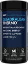 RSP Nutrition QuadraLean Thermogenic Fat Burner for Men & Women, Weight Loss Supplement, Crash-Free Energy, Metabolisme Booster & Appetite Suppressant, Diet Pillen, 60 Serv (Verpakking mei Vary)