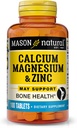 Mason Natural Calcium Magnesium & Zink, 100 tabletten
