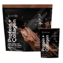 Protéines + Poudre de collagène $ 23g Protéines (Grass-Fed Whey + Collagène) $ 3,7g BCAAs $ Soutient la santé musculaire et articulaire $ Gluten & Soy Sans ingrédients artificiels $ 15 sachets - Chocolat