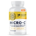 Vimergy Micro-C® Vitamine C Capsules 500 mg per capsule, ondersteunt Immune Health*, bevordert Collageen productie, ondersteunt gezonde botten*, Kosher, Vegan & Gluten-Free, normale grootte 180 capsules