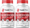 SPRESSO (2 Pack Super Flow Glycogen, SuperFlow Glycogen Support Capsules, Glyco Optimizer Formula, Natural Blood Vessel Cleaner, Premium Super Flow Glycogen Support (120 capsules)