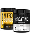 Ge Jacked Factory Nitrosurge Build pre workout met Creatine for Muscle Building (30 Servings, Arctic White) & Creatine Monohydraat Poeder voor Spiergroei & Verhoogde sterkte (30 Servures, Unflavored)