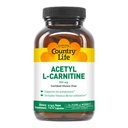 Pays Vie Acétyl L-Carnitine, 500 mg, avec B-6 - 120 gélules de végétalien