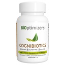 BIOptimizers Cognibiotica Probiotica Hersensupplement - Helpt ondersteuning Mood, Betere Focus, Geheugen, Geestelijke Helderheid - 60 Capsules