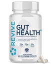 Revive MD Gut Health Supplements for Men & Women - Reparation quotidienne de Gut & Formule de soutien de santé digestive avec thym, origan et chardon de lait - Vegan-friendly, sans gluten - 60 capsules végétariennes