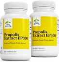 Terry Naturally Propolis Extract EP300 - Upper Respiratory & Immuun System Support Supplement - Child & Adult Supplement with Bee Propolis Extract - 60 Capsules, 2 Pack