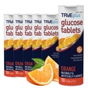 TRUEplus glucosetabletten, sinaasappelsmaak - 6x 10ct tubes