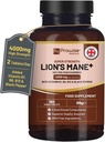 Lions Mane Mushroom Supplement 4000mg met vitamine B1, B6, B12 & Black Pepper - 180 Super Strength Vegan Tablets with 50% Polysacchariden (Not Powder or Capsules) Made in The UK by Prowise