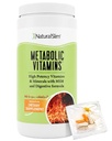 Vitamines métaboliques naturelles minces, multivitamines pour les femmes et les hommes, soutient l'énergie, le métabolisme et l'absorption nutritive avec enzymes digestives, multivitamines pour les femmes avec complexe B et Niacine 1 Pack