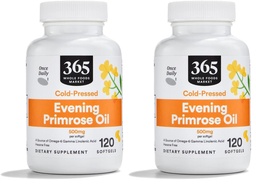 Whole Foods Market, Evening Primrose Oil 500Mg, 120 Softgels (pakket van 2)