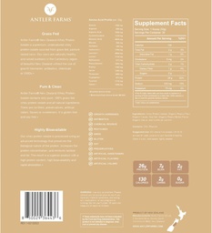 Antler Farms - 100% Gras Fed Nieuw-Zeeland Wei Proteïne Isolaat, Pindakaas Chocolade smaak, 2 lbs - Puur en schoon, 7 Ingrediënten, Koud verwerkt