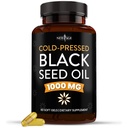 NIEUWE AGE Black Seed Oil Softgel Capsules - Premium Cold-Pressed Nigella Sativa Producing Pure Black Cumin Seed Oil - Non-GMO & Vegetarian (60 Softgels)