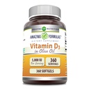 Verbazingwekkende formules Vitamine D3 in olijfolie 5000 IE Supplement 