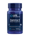 Allongement de vie Gamma E Tocophérols mixtes, Vieillissement en santé, Supplément vitamine E, Enhanced with Sesame lignans, Sans gluten, Non-OGM, 60 softgels