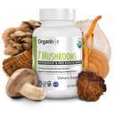 Organixx USDA Organic Mushroom Supplement, 7 Fermented once, Lions Mane, Shiitake, Cordyceps, Turkey Tail, Reishi 