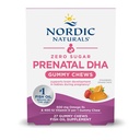 Nordic Naturals Zero Sugar DHA Prenatale vitamine Gummies, Aardbei Orange Smaak - 27 Gummies - Supplementen voor de zwangerschap - 600 mg Omega-3 Visolie en 400 IE Vitamine D3-27 porties