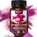 Supplément de resvératrol picéide et régénérateur de cellules NAD+, ultra-haute pureté et biodisponible, soutien santé cardiaque, flux sanguin, production d'énergie cellulaire et métabolisme, poudre de raisin rouge, 45 jours d'approvisionnement-53