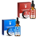 Sandalwood baard groei olie met 2X concentratie biotine voor mannen en Vanille baard groei olie met 2X concentratie biotine voor mannen, natuurlijke ingrediënten & Thickens gezicht haargroei