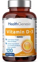 Vitamine D-3 10000 IE 120 Softgels - Hoge sterkte in extra maagdelijke olijfolie Non-GMO Sojavrij ondersteunt sterke botten Immune Health