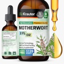 BIO KRAUTER Teinture de nacre - Extrait de nacre - Supplément liquide pour les femmes Santé - Promouvoir le calme - Sans alcool et sans sucre - gouttes de végétalien 2 Fl.Oz.