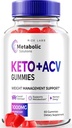 rize labs Metabole oplossingen Keto+ACV Gummies for Advanced Weight Loss, Apple Cider Vinegar, Officiële Beoordelingen (60 Gummies)