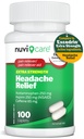 Hoofdpijn Verlichting met Acetaminofen 250 mg, Aspirine (NSAID) 250 mg, Cafeïne 65 mg - Tijdelijke verlichting van lichte pijn & pijn - Vergelijk met Excedren Extra sterkte pijn Reliever (100 Capleten)