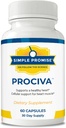 Simple Promise Prociva - Arjuna Bark Extract Heart Health Supplement met foliumzuur, vitamine D & Magnesium - Herbal Blood Pressure Support & Healthy Heart Maintenance for Men & Women - 60 Capsules