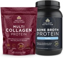 Oude voeding Multi Collageen Proteïne Poeder, Unflavored, 100 Serves + Bone Broth Proteïne Poeder, Vanille, 40 Servers