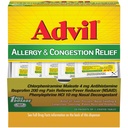 Comprimés antiallergiques et anticongestion, antidouleur, réducteur de fièvre et antiallergique avec Ibuprofène, HCl Phénylephrine et Maléate de chlorphéniramine 4 mg - 50 Comprimés enrobés