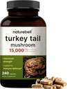 NatureBell Turkey Tail Mushroom Capsules 15.000mg Per Serving, 240 Telling 
