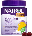 Natrol Kids Kalmerende Nacht Magnesium Citrate Gummies, helpt kalmeren & ontspannen Little Minds & Lichamen voor bedtijd voor degenen die laag in Magnesium, Plus Vitamine B6 ondersteunt Hersenfunctie, 30 Berilicious Gummies
