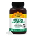 Country Life Cible-Mins Complexe Calcium Magnésium 1000mg/500mg, 90 comprimés, certifié sans gluten, certifié végétalien, certifié non-OGM vérifié