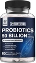 Probiotica 50 Miljard, 23 Strains met biologische prebiotica, Digestieve & Immune Support, Freeze-Dried, Delayed-Release, Beter dan een dozijn yoghurts, 60 Vegan Caps