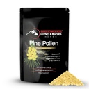 Poudre de Pine Pollen - Non irradiée, sauvage récoltée, paroi cellulaire craquée - Supplément grand pour les hommes et les femmes pour l'énergie, la vitalité et la longévité (250 grammes)