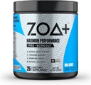 ZOA+ Zero Sugar Pre Workout Powder, Wild Berry - NSF gecertificeerd voor Sport met Electrolytes, Creatine, Beta Alanine, Ginkgo Biloba, 200mg Cafeïne - 25 Servers