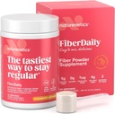 FiberDaily Delicious Fiber Powder - Biologische Psyllium Husk, Agave Inulin & Sunfiber® Guar Gum Aardbei Lemonade Drink, Sugar-Free, Oplosbare vezel, Prebiotic Fiber Supplement, Veganist, 30 porties