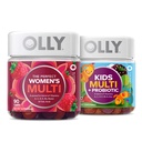 OLLY The Perfect Women's Multi en Kid's Multi + Probiotic Family Pack Gummies, 2 Tellen, Kauwbare Supplement
