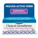 EuroMedica Clinical Glutathione - Antioxidant Supplement for High Absorption - Dietary Supplement with L-Glutathione - Vegan Supplement to Support Cell Health - 60 Slow Melt Tablets
