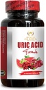 supplément d'acide urique - URIC Acid Support Formula - Graines de céleri, grenade, curcuma, pilules antioxydantes, supplément de chardon de lait, cerise de tart, haricots verts de café, acide citrique - 1 bouteille 60 capsules