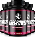 (5 Pack) ErecPower for Men, Official ErecPower Pillen, Natural Male Supplement to Fuel Energy and Support Overall Health, Erec Power for Performance, Review (300 Capsules)
