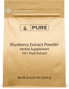 Ingrédients originaux purs Extrait de bleuets (8oz) Non-OGM, sans gluten, sans remplissage ou additifs