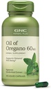 GNC Herbal Plus olie van Oregano 60 mg supplement, vegetarisch, ondersteunt algemeen welzijn, 100 porties