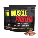 LABES COLOSSALES Muscle Whey Protéine Aromatisée Poudre de protéines, 25 000 mg Acides aminés/Serveur, Filtré à froid (Packaging May Vary) (10 livres (paquet de 2), Chocolat)