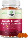 Vruchtbaarheid Gummies for Women Proberen te verdenken - Yummy Gummy Vruchtbaarheid Supplement voor vrouwen met Myo-Inositol Folic Acid & Vitex Chasteberry - Vegan Non-GMO & Gluten Free - Juicy Peach (60 porties)
